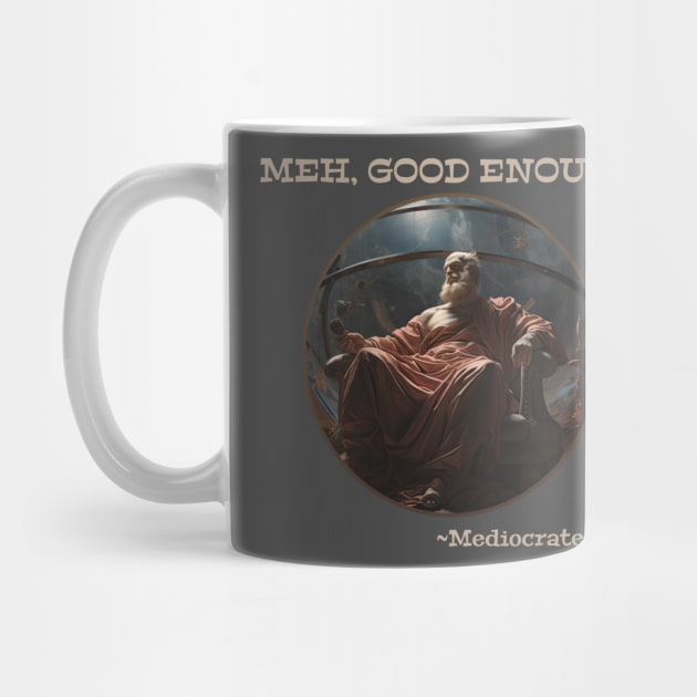 Meh, good enough -Mediocrates Lazy Bugger Design by DanielLiamGill